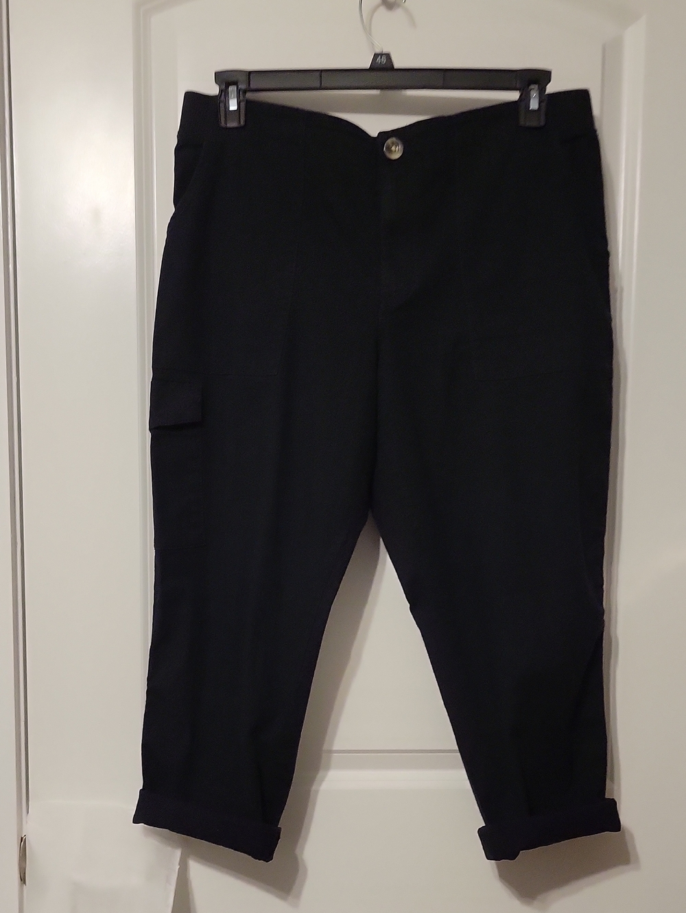 Women's Sonoma Utility cargo pants. Black, size 16W. Like New.